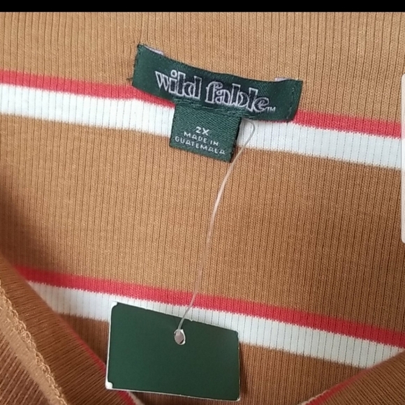 Wild fable NWT 2X long sleeve crop top VSCO Preppy Academia Indie Sleaze - Picture 3 of 7